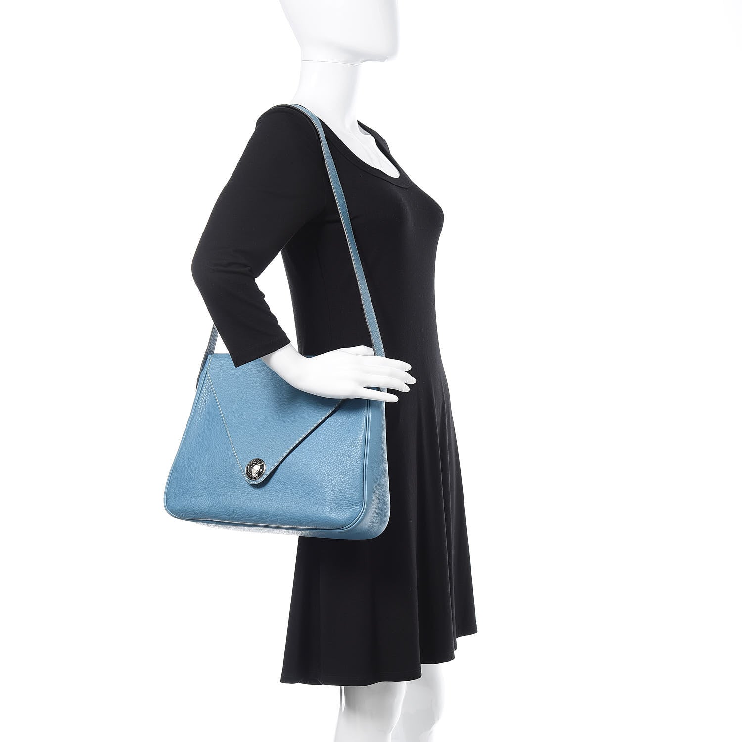 Hermes Taurilllon Clemence Christine Blue Jean 2 of 14