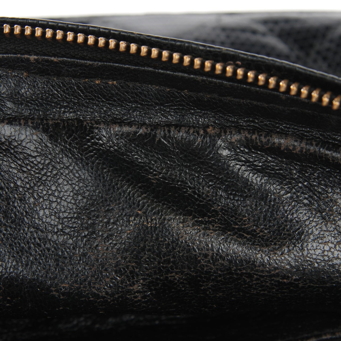 Quilted Lizard Tassel Camera Case Black