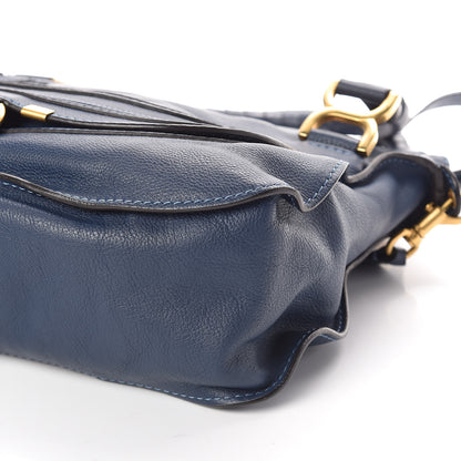 Chloe Calfskin Medium Marcie Satchel Royal Navy 6 of 8