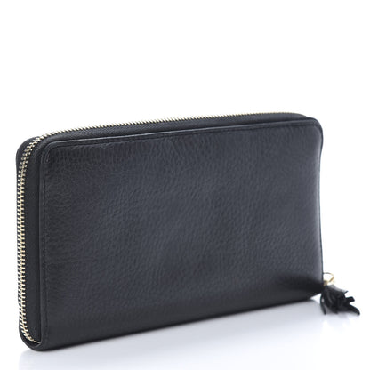 Gucci Pebbled Calfskin Soho Zip Around Wallet Black 3 of 8