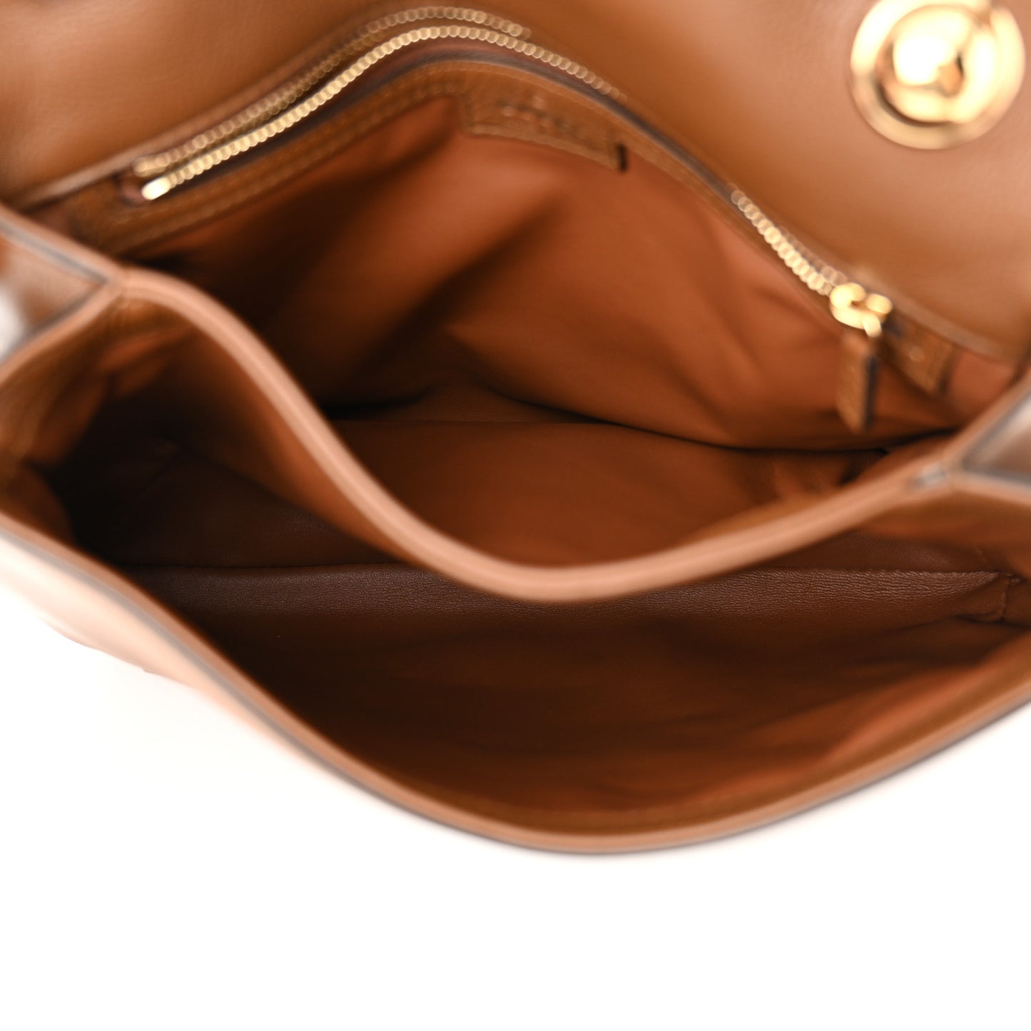 Roxy Calfskin Web Medium Blondie Shoulder Flap Bag Cuir