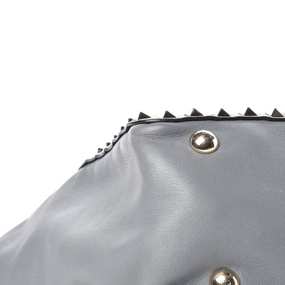 Valentino Garavani Vitello Small Rockstud Tote Grey 13 of 22