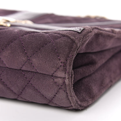 Chanel Suede Union Jack Shoulder Bag Purple 9 of 11