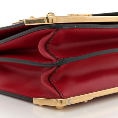 Prada City Calfskin Saffiano Cahier Hearts Bag Fuoco Black 9 of 12