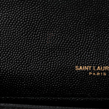 Saint Laurent Grain De Poudre Small Monogram Kate Satchel Black 12 of 12