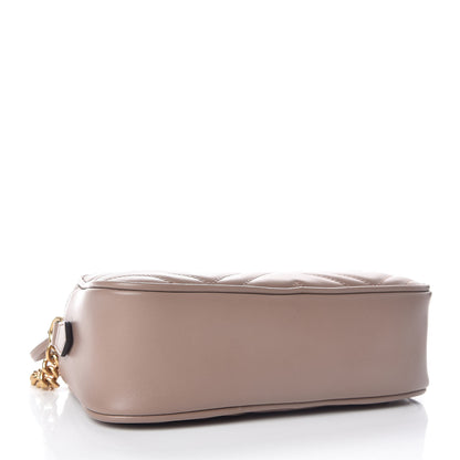 Gucci Calfskin Matelasse Small GG Marmont Chain Shoulder Bag Porcelain Rose 4 of 9