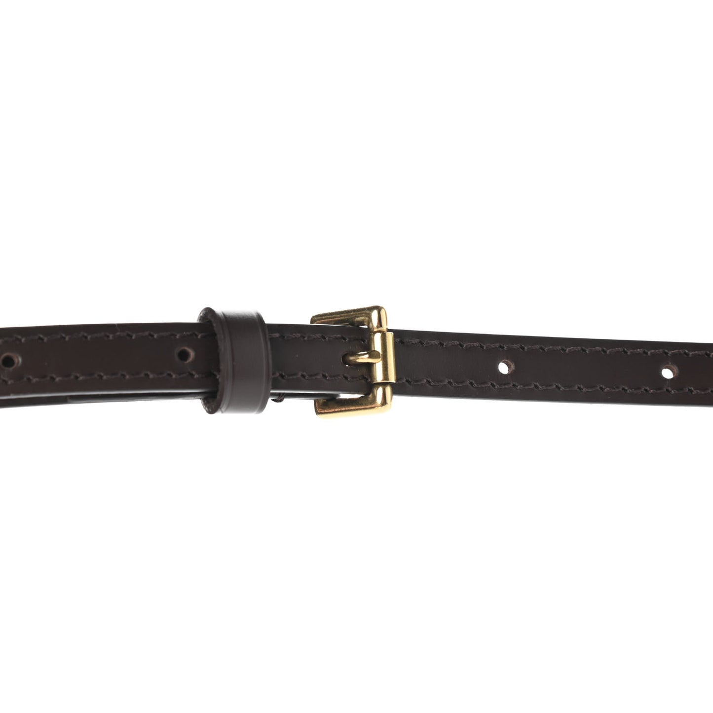 Calfskin 12mm Adjustable Shoulder Strap Brown