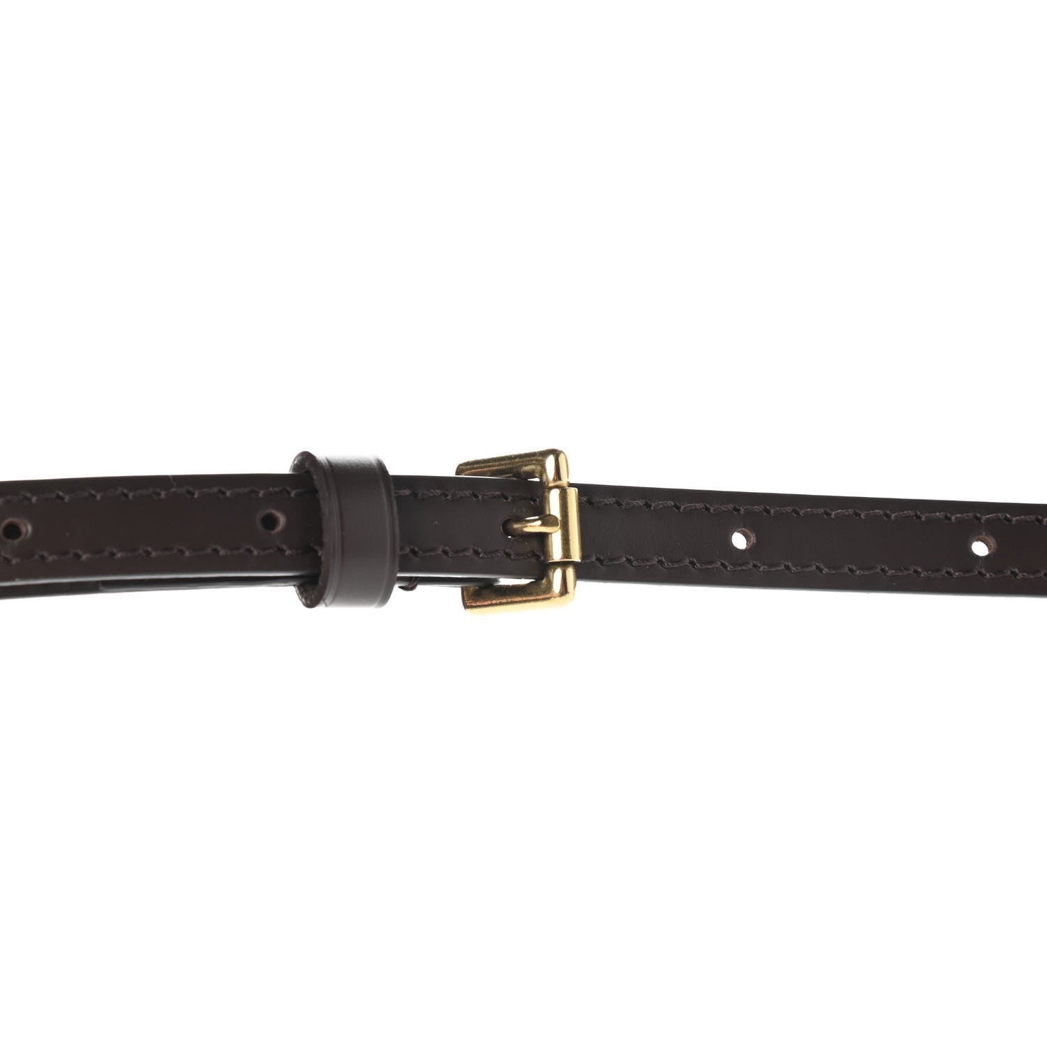 Louis Vuitton Calfskin 12mm Adjustable Shoulder Strap Brown 5 of 5
