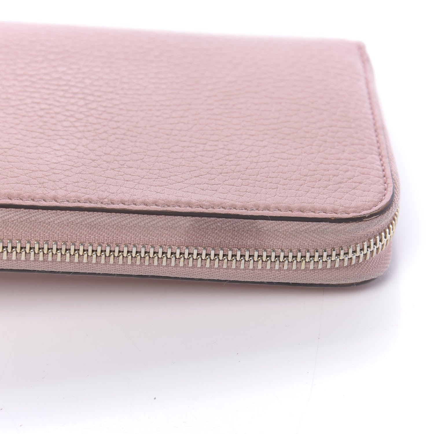 Gucci Dollar Calfskin GG Zip Around Wallet Soft Pink 9 of 11
