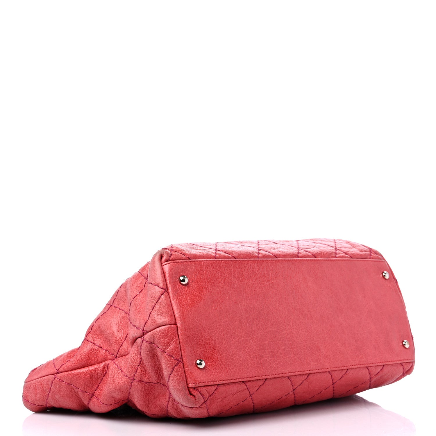 Chanel Glazed Calfskin Large On The Road Tote Pink 4 of 16