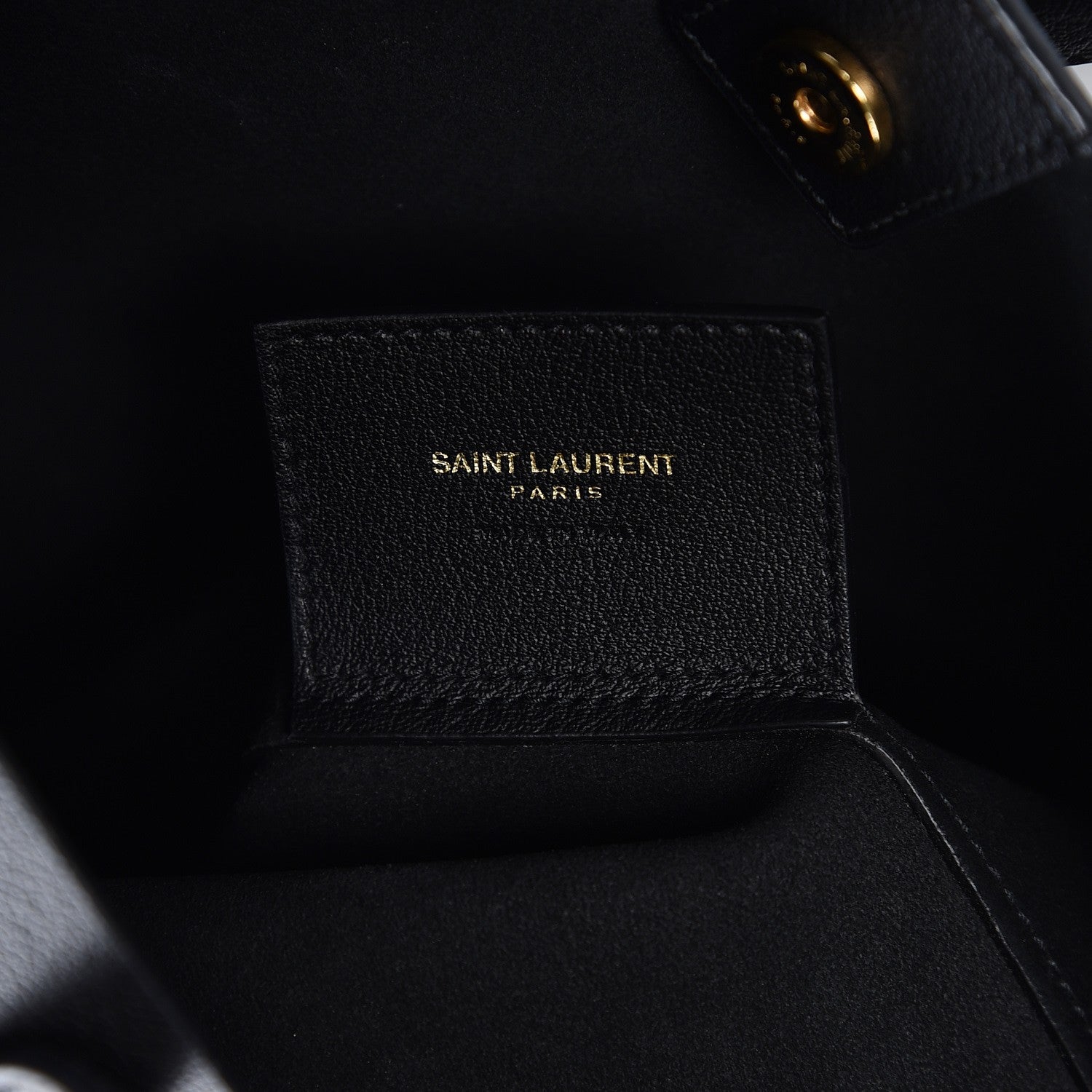 Saint Laurent Calfskin Medium Shopping Tote Black 6 of 9
