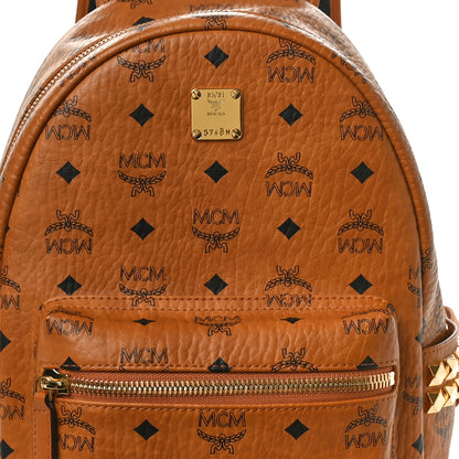 MCM Visetos Small Side Studs Stark Backpack Cognac 9 of 9