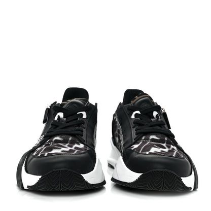 Fendi X SARAH COLEMAN Nylon Lycra FF Vertigo Mens Fendi Flow Low Top Sneakers 9 Black 2 of 8