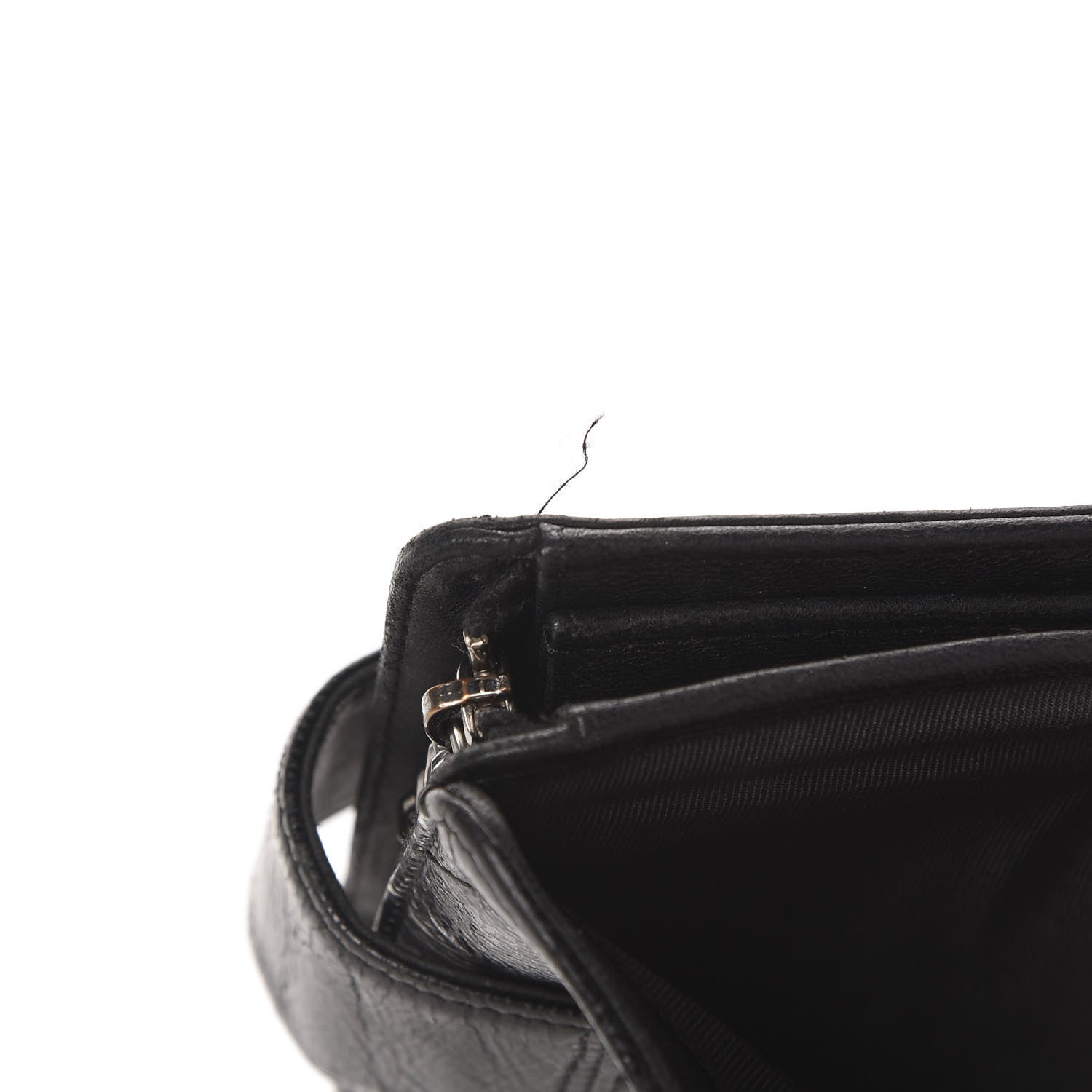 Chanel Patent Caviar CC Compact French Flap Wallet Black 13 of 13