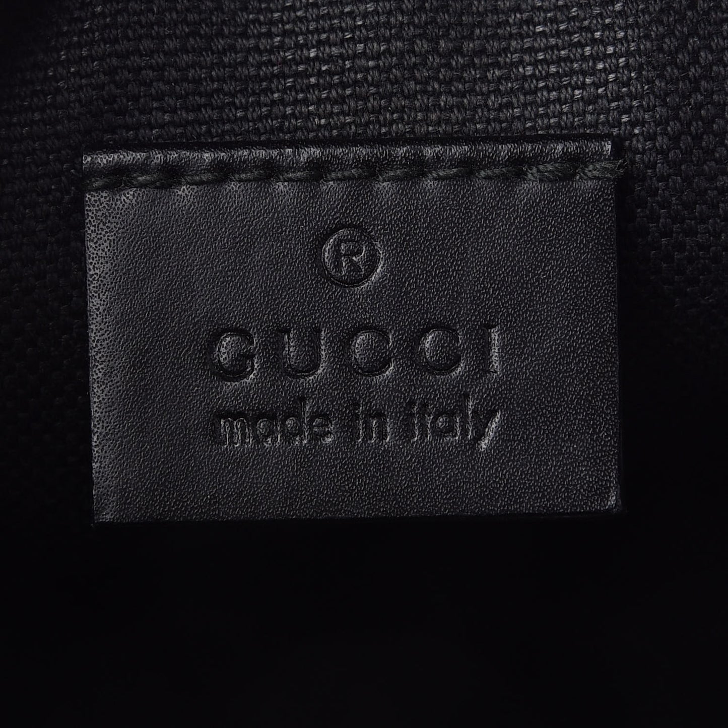 GG Supreme Monogram Appia Calfskin Web Small Camera Messenger Bag Black Grey