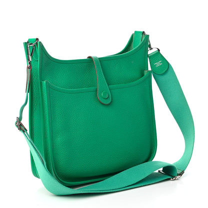 Hermes Taurillon Clemence Evelyne III PM Menthe 3 of 9