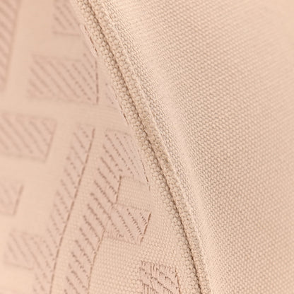 Fendi Canvas Vitello King FF Embroidered Medium Peekaboo X-Tote Poudre 12 of 13