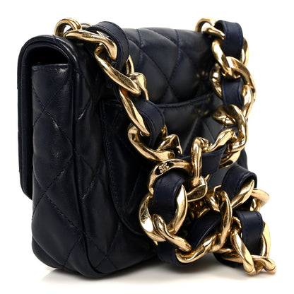 Chanel Lambskin Quilted Small Funky Town Flap Blue 2 of 10
