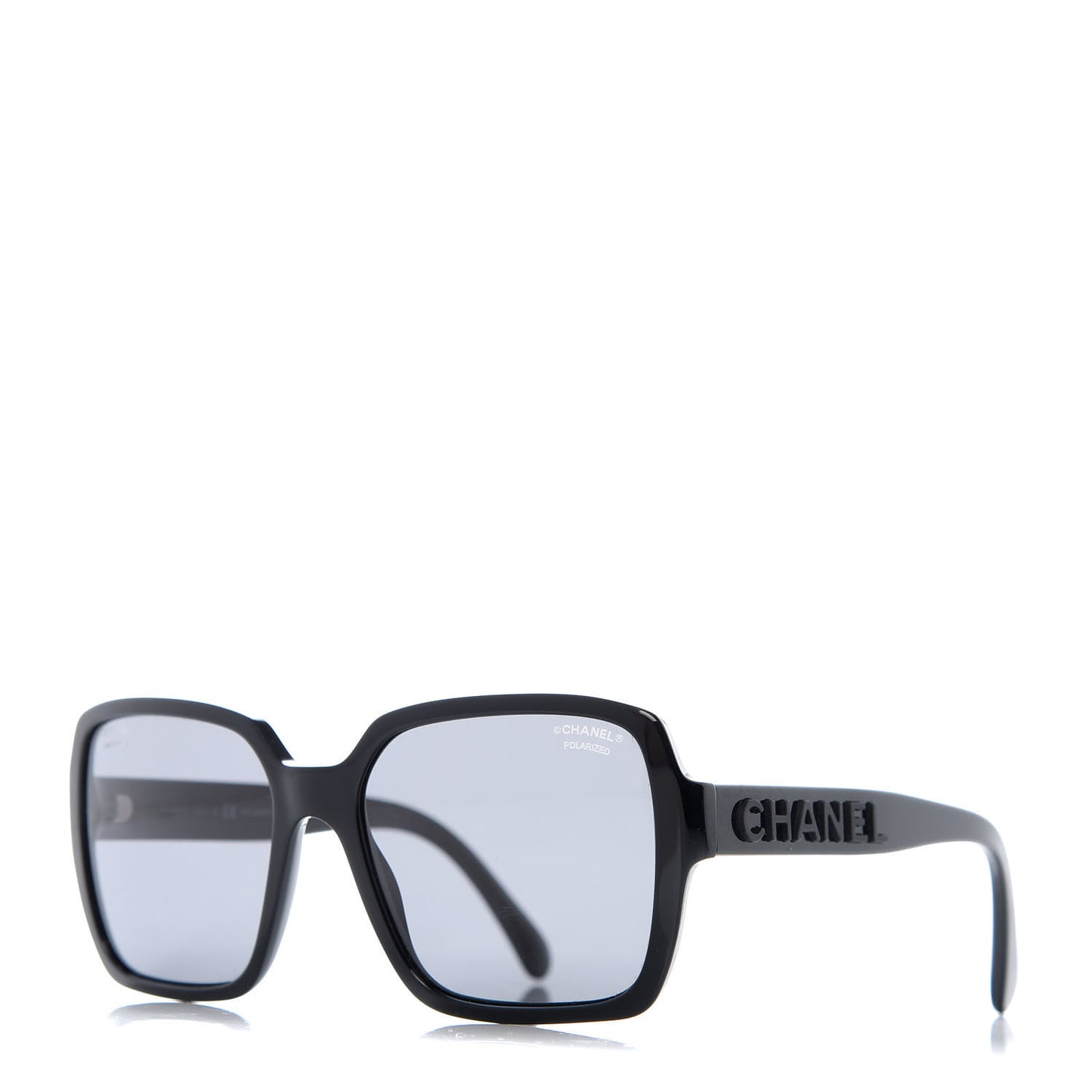Acetate Polarized Square Sunglasses 5408 Black