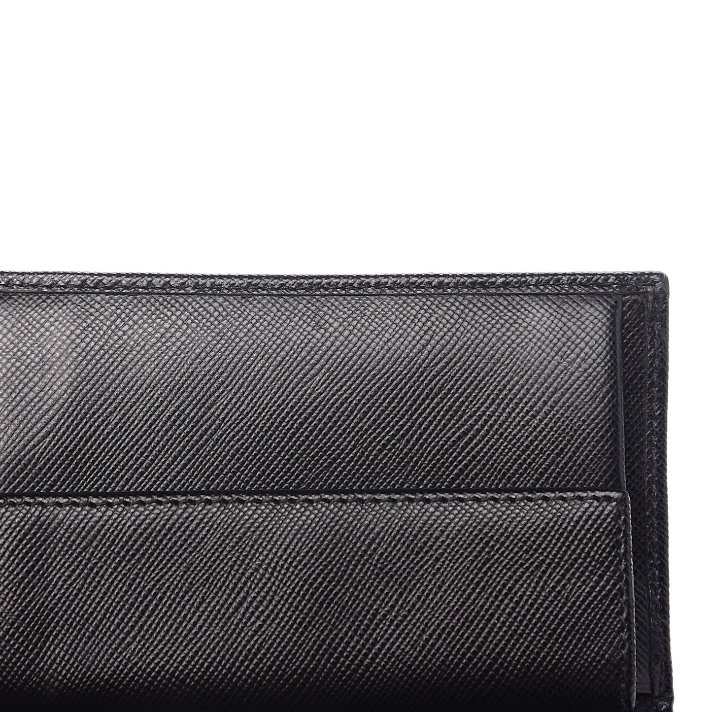 Saffiano Oro Card Holder Black