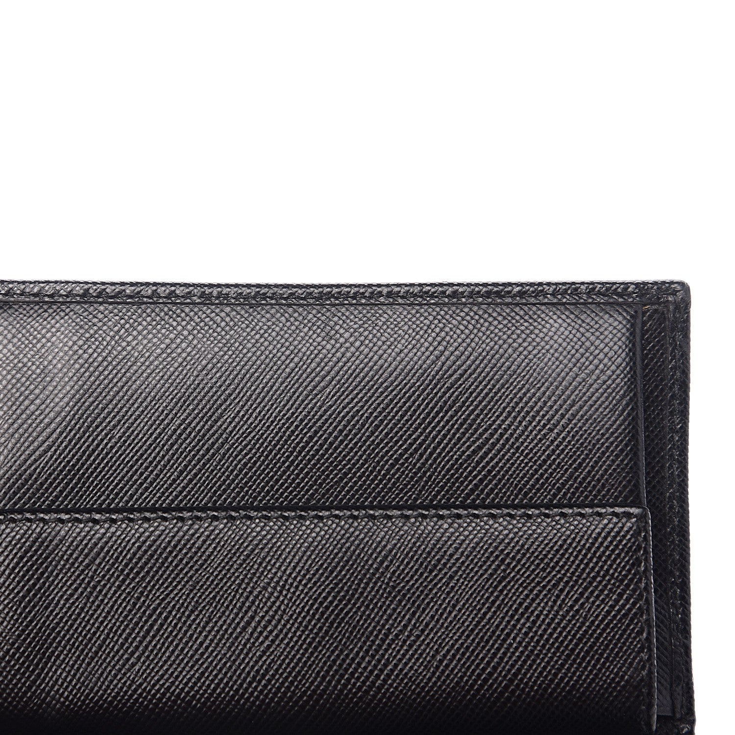 Prada Saffiano Oro Card Holder Black 7 of 8