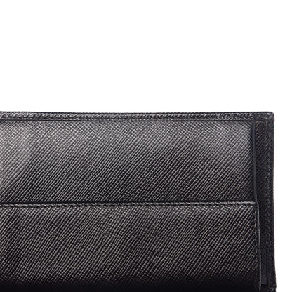 Prada Saffiano Oro Card Holder Black 7 of 8
