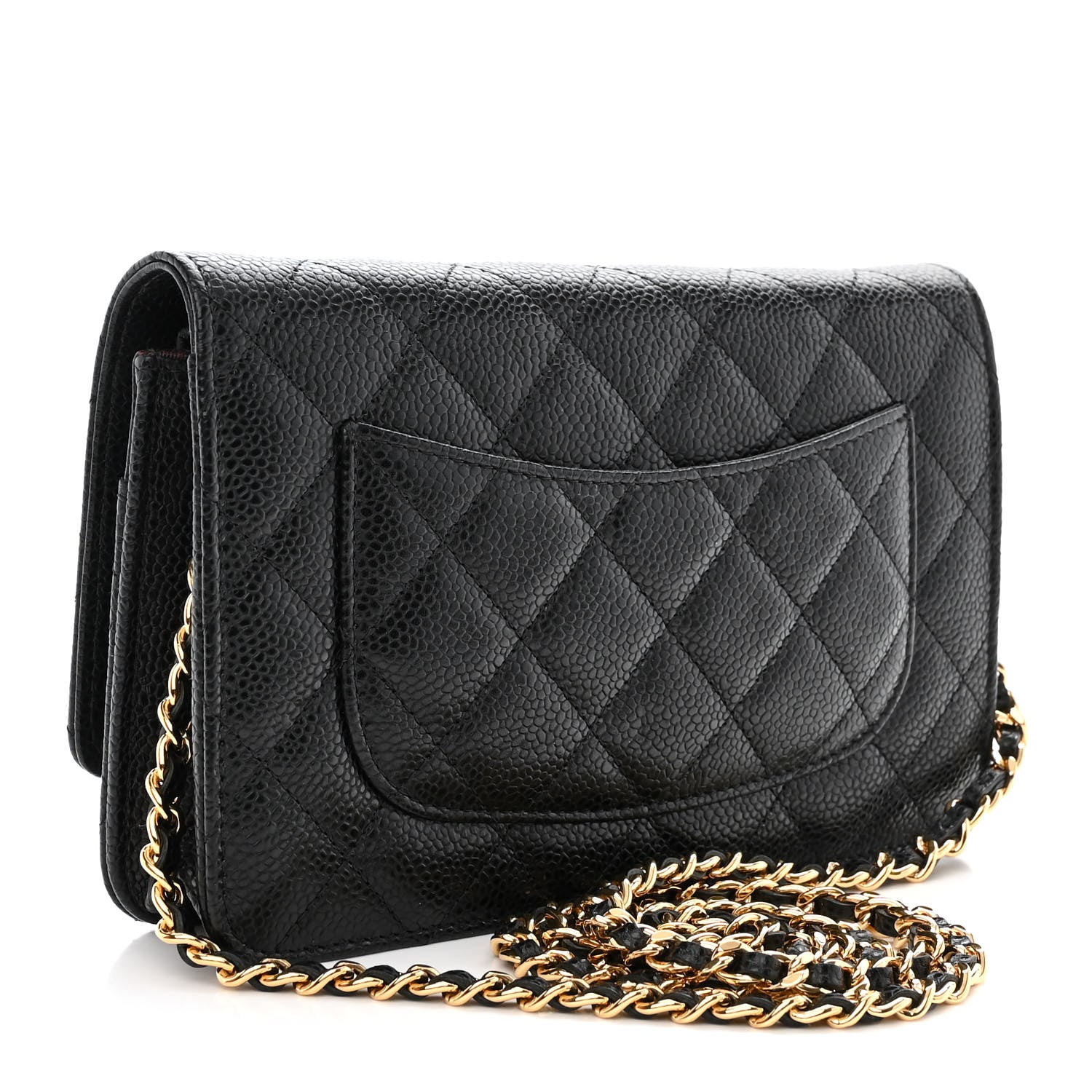 Chanel Caviar Quilted Wallet on Chain WOC Black 3 of 12