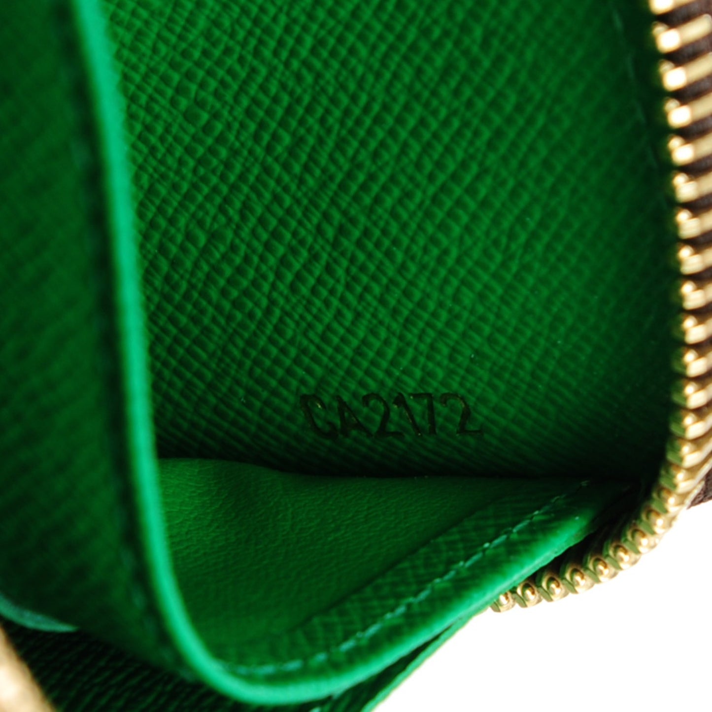 Monogram Kusama Pumpkin Dots Zippy Wallet Green