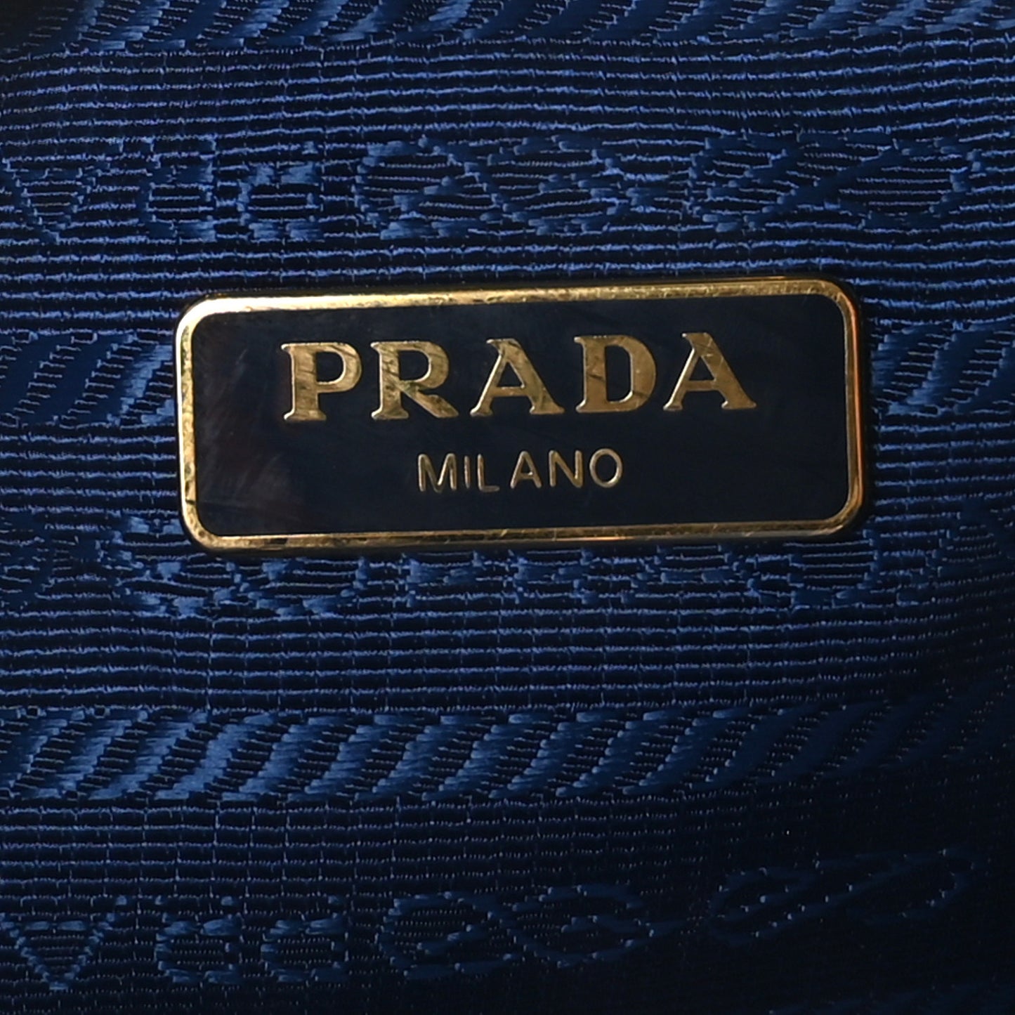 Saffiano Tessuto Nylon Bucket Wristlet Royal