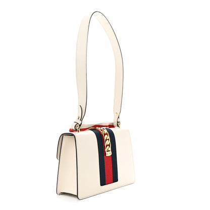 Gucci Calfskin Small Sylvie Shoulder Bag White 3 of 14