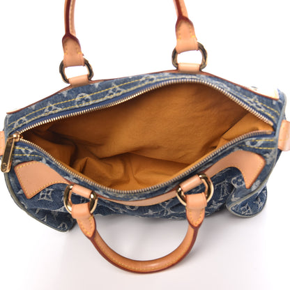 Louis Vuitton Monogram Denim Neo Speedy Blue 5 of 12