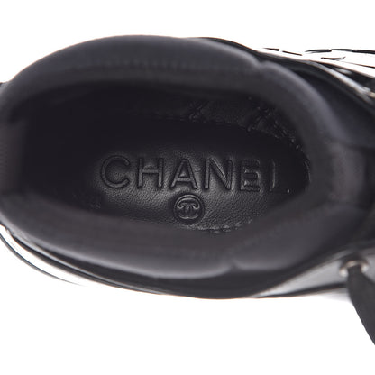 Chanel Patent Calfskin CC Short Boots 35.5 Black 7 of 9