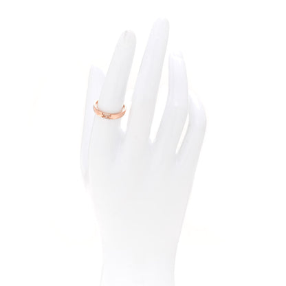 Hermes 18K Rose Gold Diamond Ever Herakles Wedding Band Ring 54 6.75 2 of 5