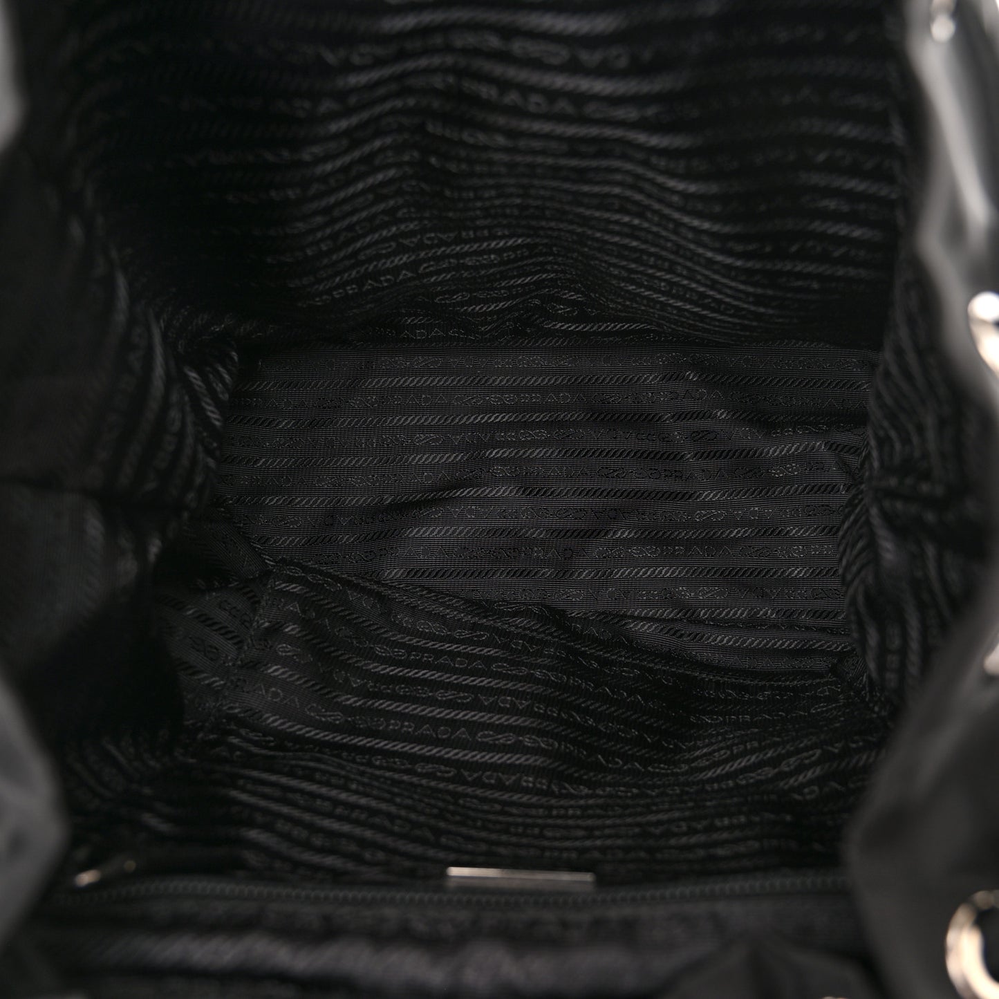 Tessuto Nylon Saffiano Medium Backpack Black