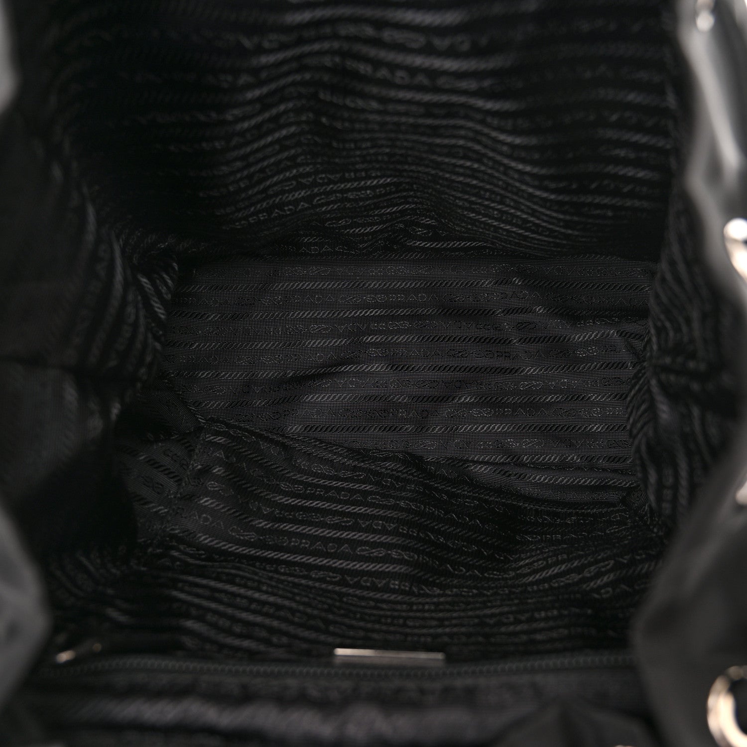 Prada Tessuto Nylon Saffiano Medium Backpack Black 5 of 9