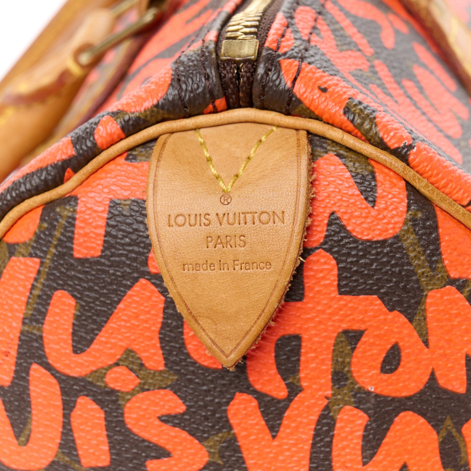 Louis Vuitton Monogram Graffiti Speedy 30 Orange 8 of 11