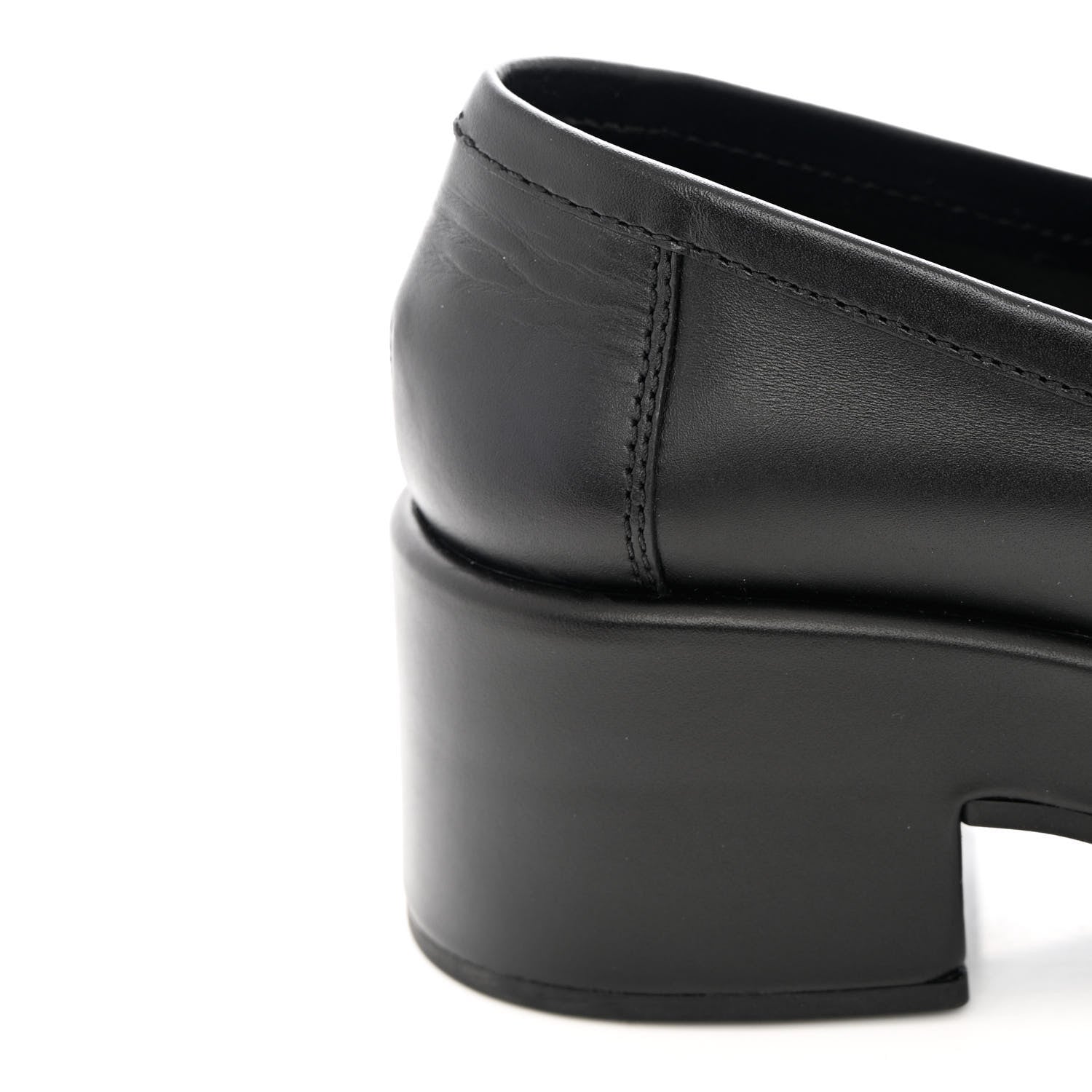 Chanel Calfskin CC Platform Loafers 37 Black 10 of 11