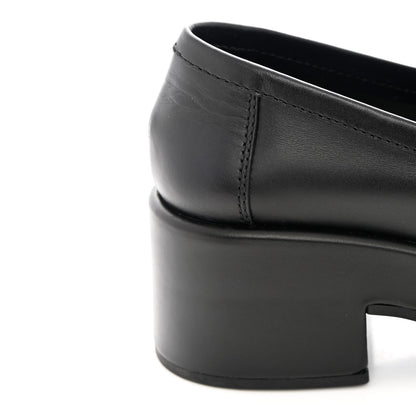 Chanel Calfskin CC Platform Loafers 37 Black 10 of 11