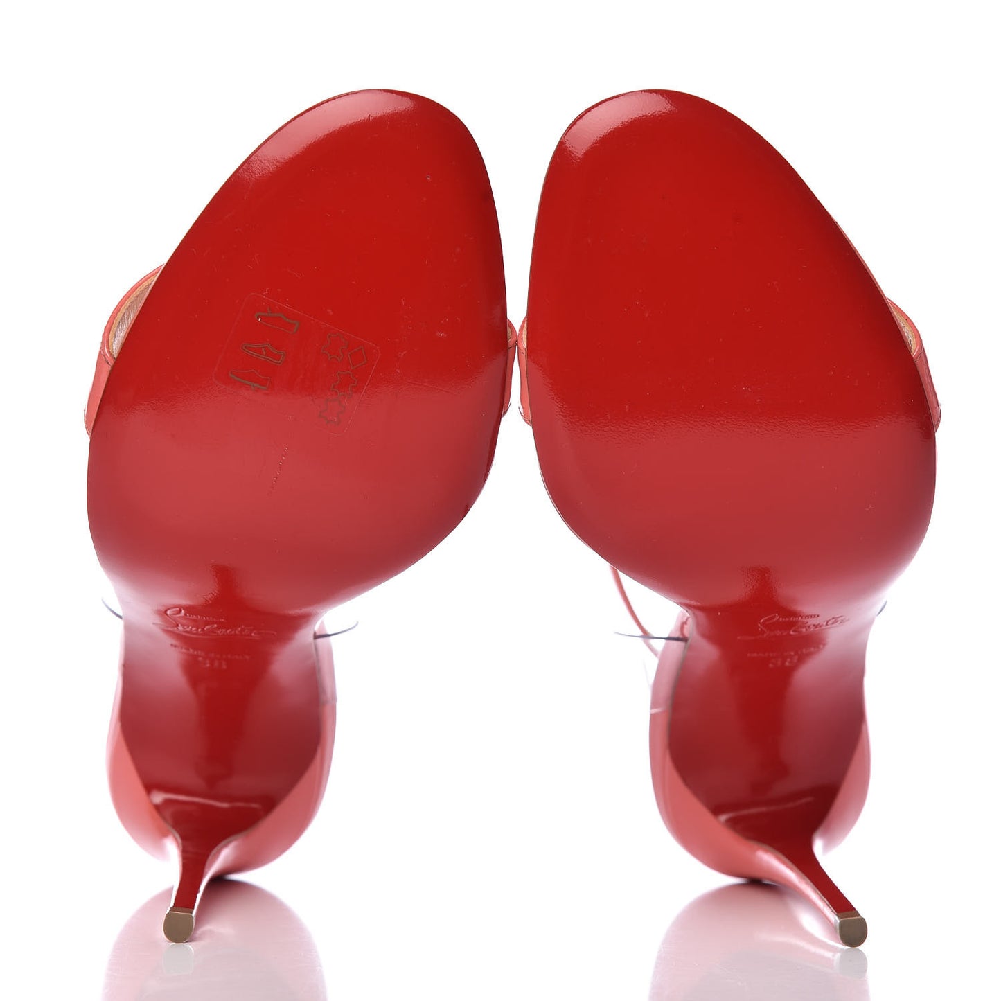 Shiny Nappa PVC Jonatina 100 Sandals 38 Pink
