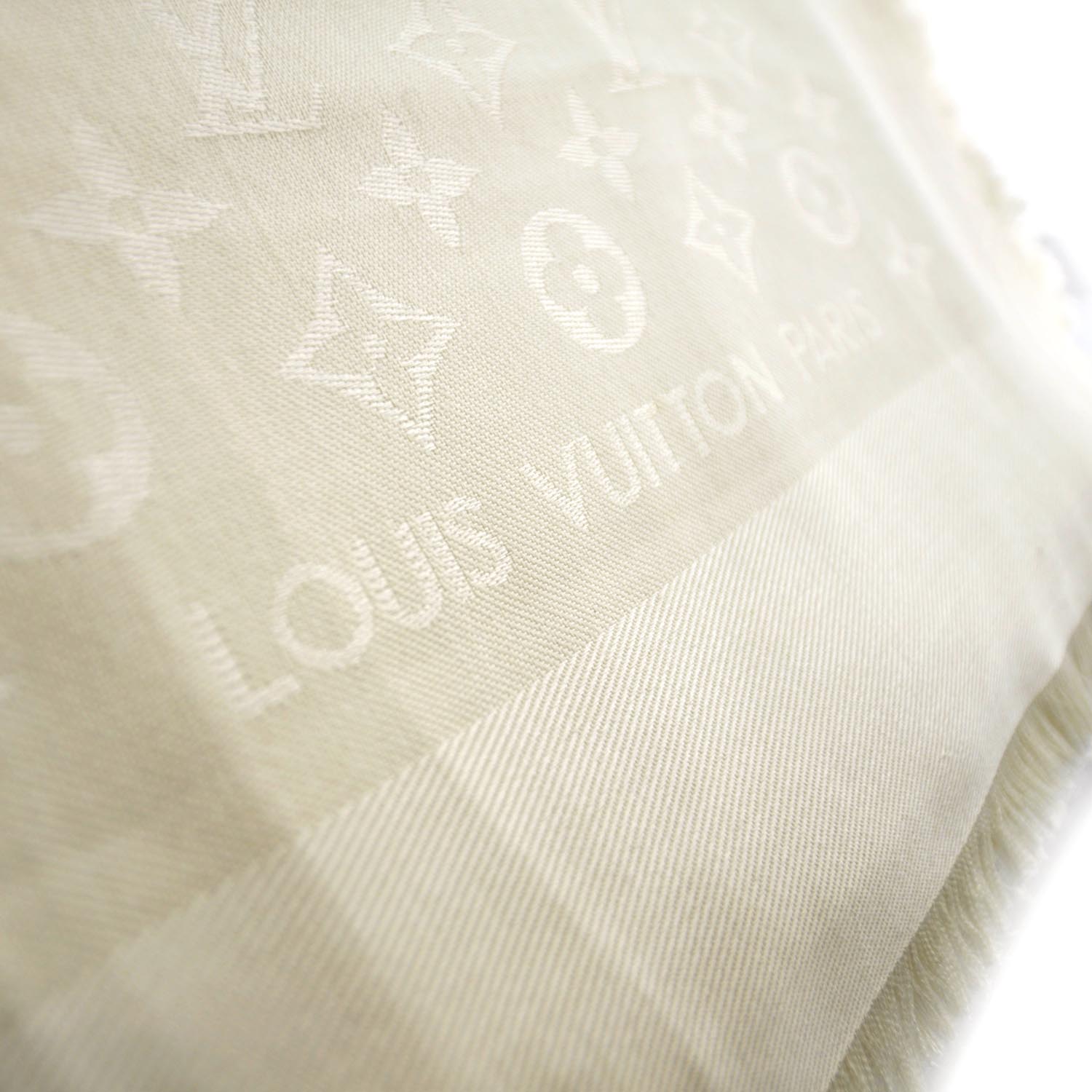 Louis Vuitton Silk Wool Monogram Shawl 4 of 4