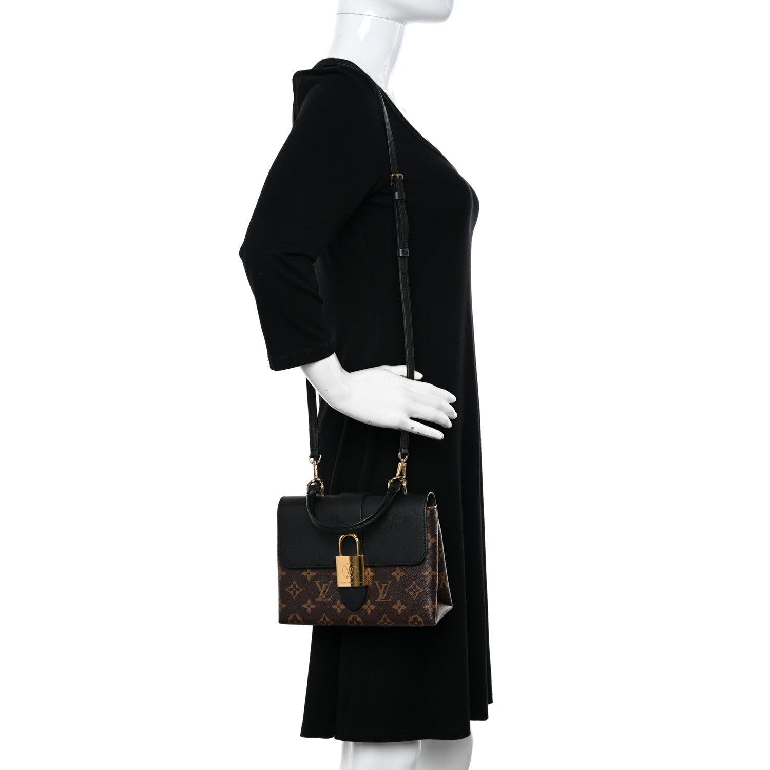 Louis Vuitton Monogram Locky BB Black 2 of 10