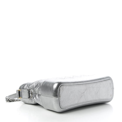 Chanel Metallic Aged Calfskin Quilted Medium Gabrielle Silver 4 of 10