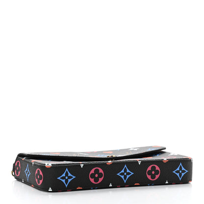 Louis Vuitton Game On Felicie Chain Wallet Black 5 of 13