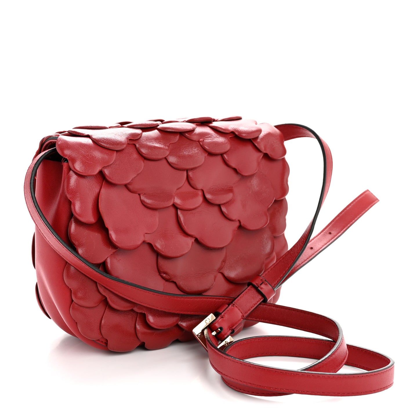 Nappa Atelier 03 Rose Edition Small Flap Crossbody Bag Cerise