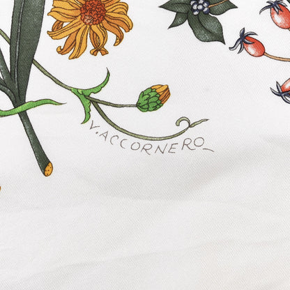 Gucci Silk Twill Flora Square Scarf White 4 of 4