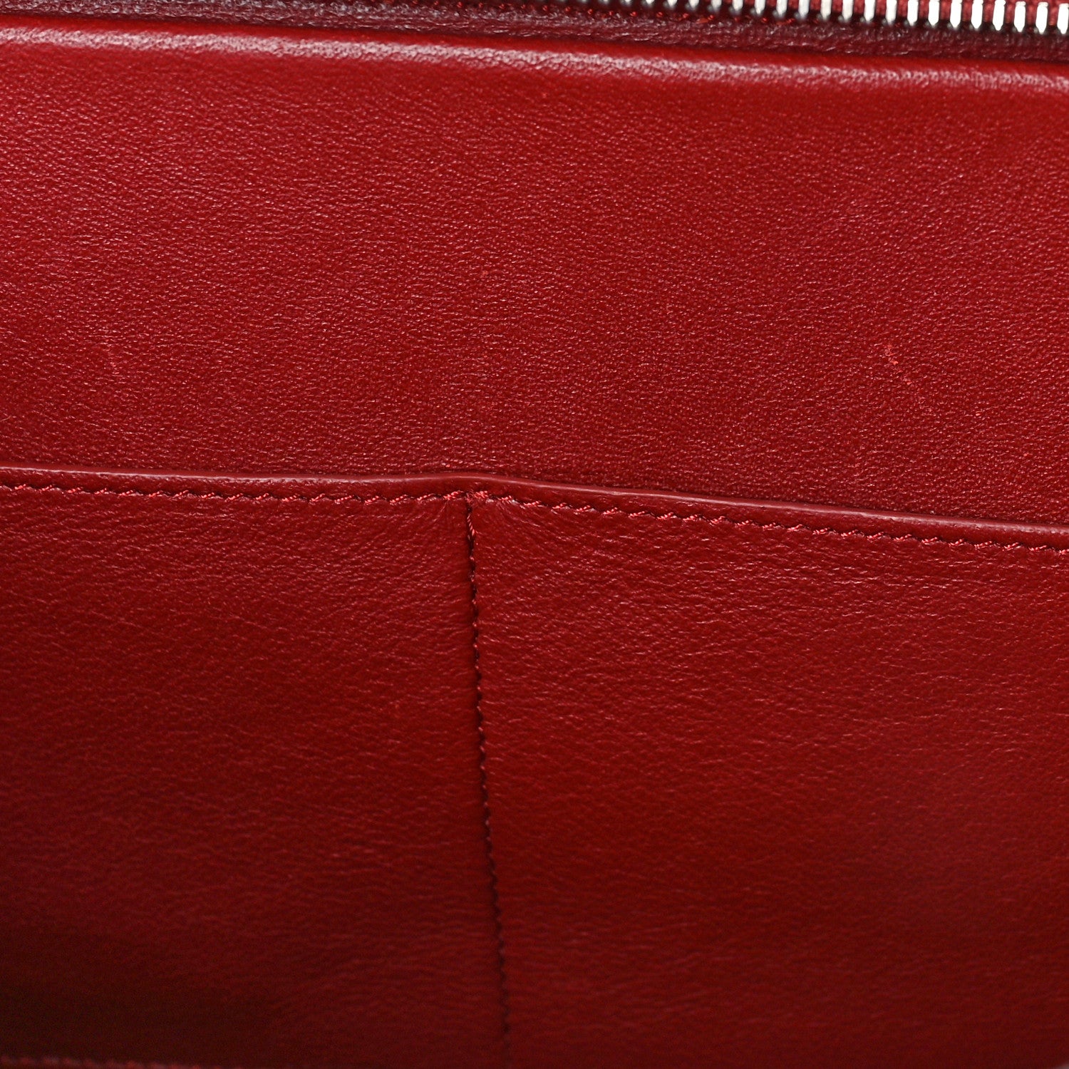 Celine Drummed Calfskin Suede Small Trapeze Merlot 8 of 8