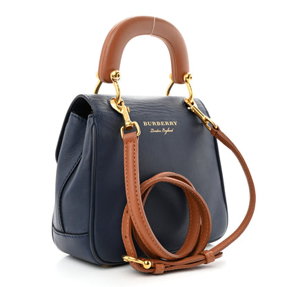 Burberry Trench Calfskin Small DK88 Top Handle Bag Ink Blue 3 of 16