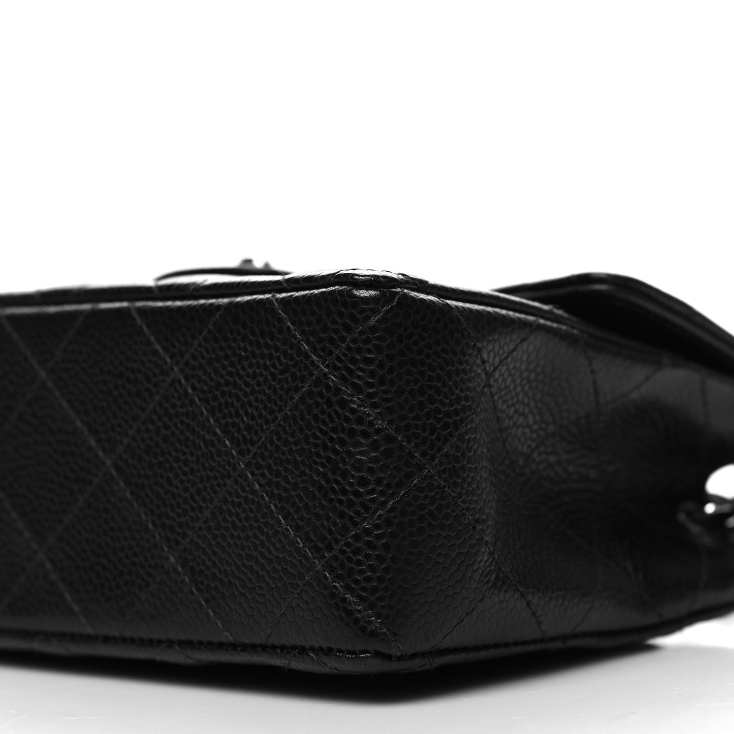 Caviar Quilted Mini Square Flap Black