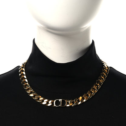 Christian Dior Metal Danseuse Etoile Chain Choker Necklace Gold 2 of 5