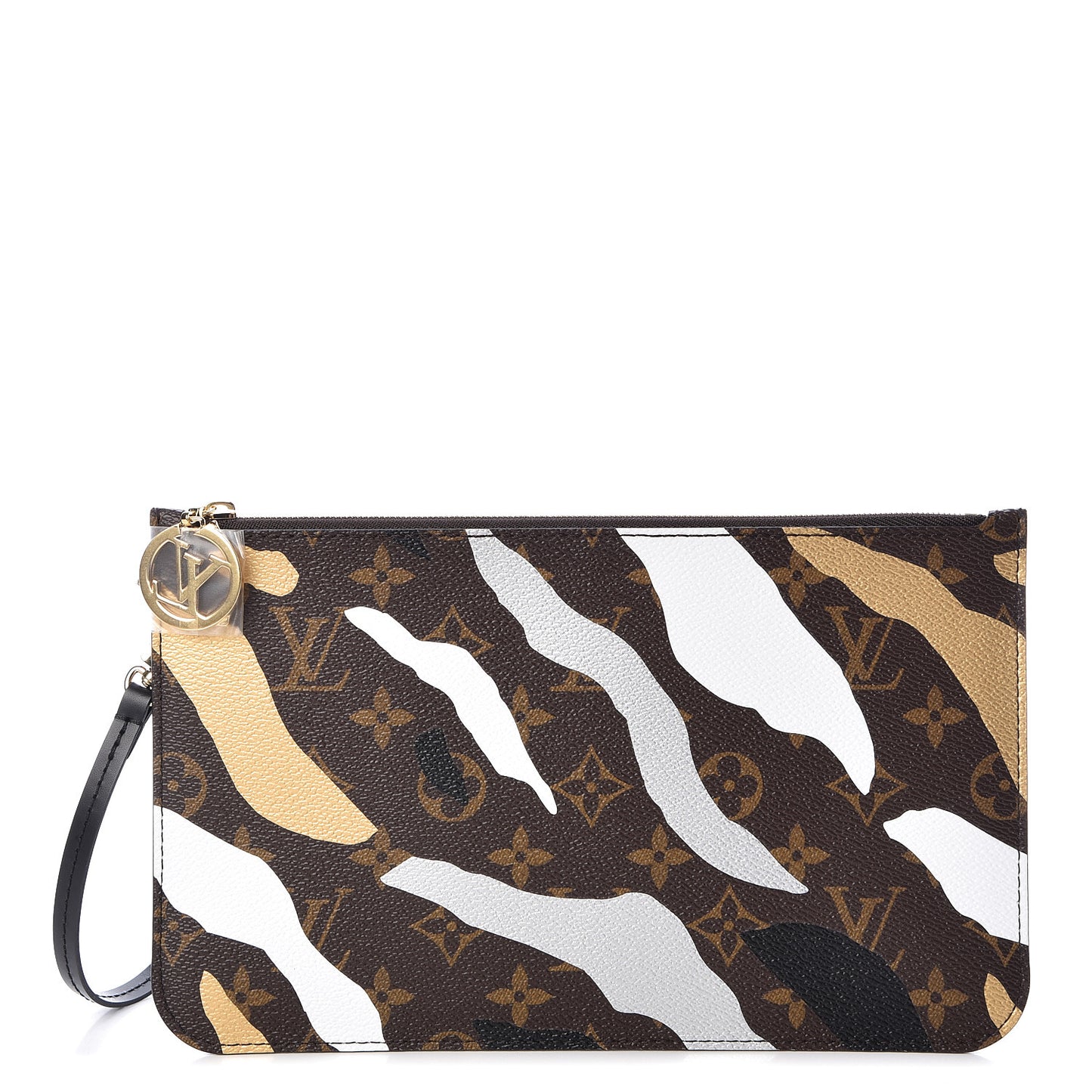 X LOL Monogram Neverfull MM GM Pochette Gold Silver
